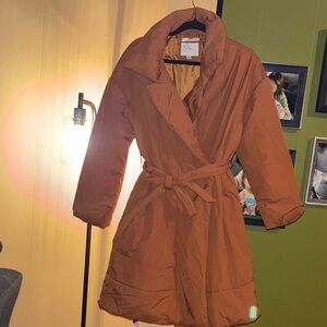 a new day Vibrant Orange Coat